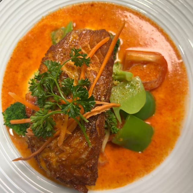 Salmon Panaeng Curry.