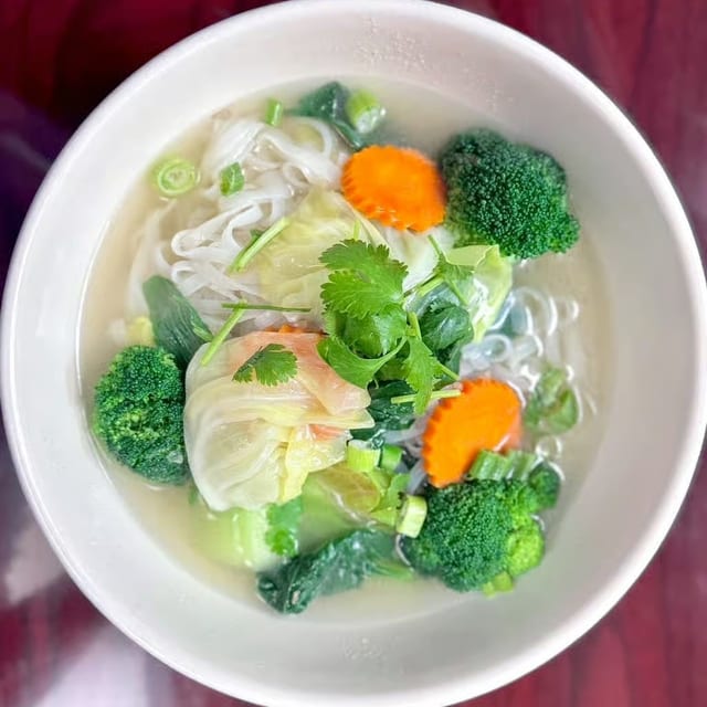 Traditional Thai Noodle Soup.