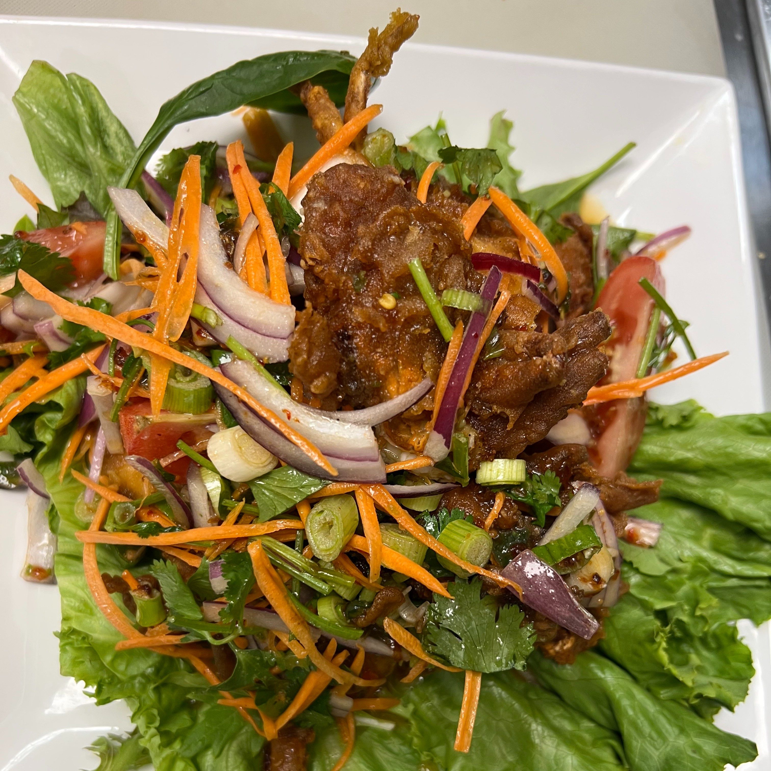 Soft Shell Crab Salad.