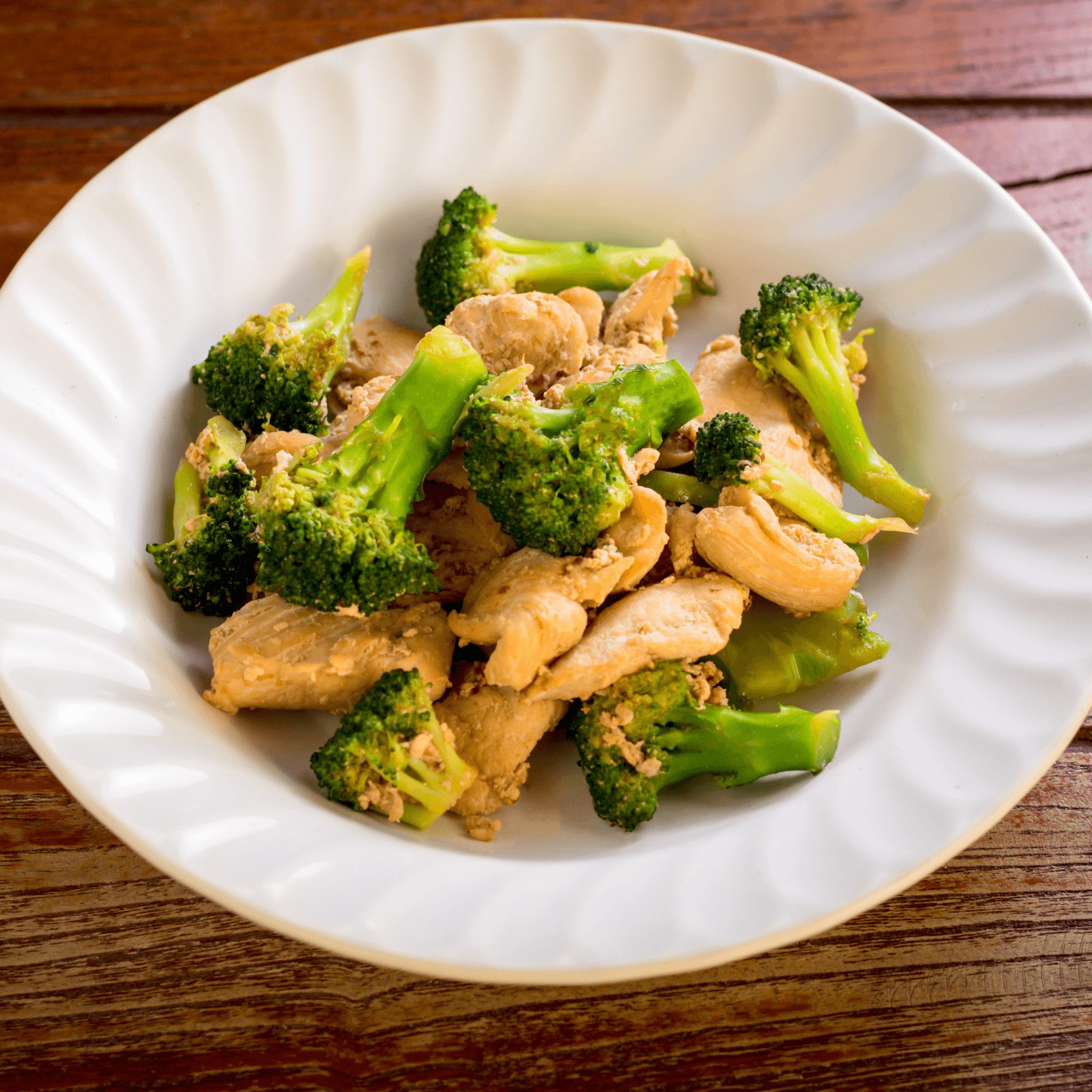 Vegan Chicken Broccoli.
