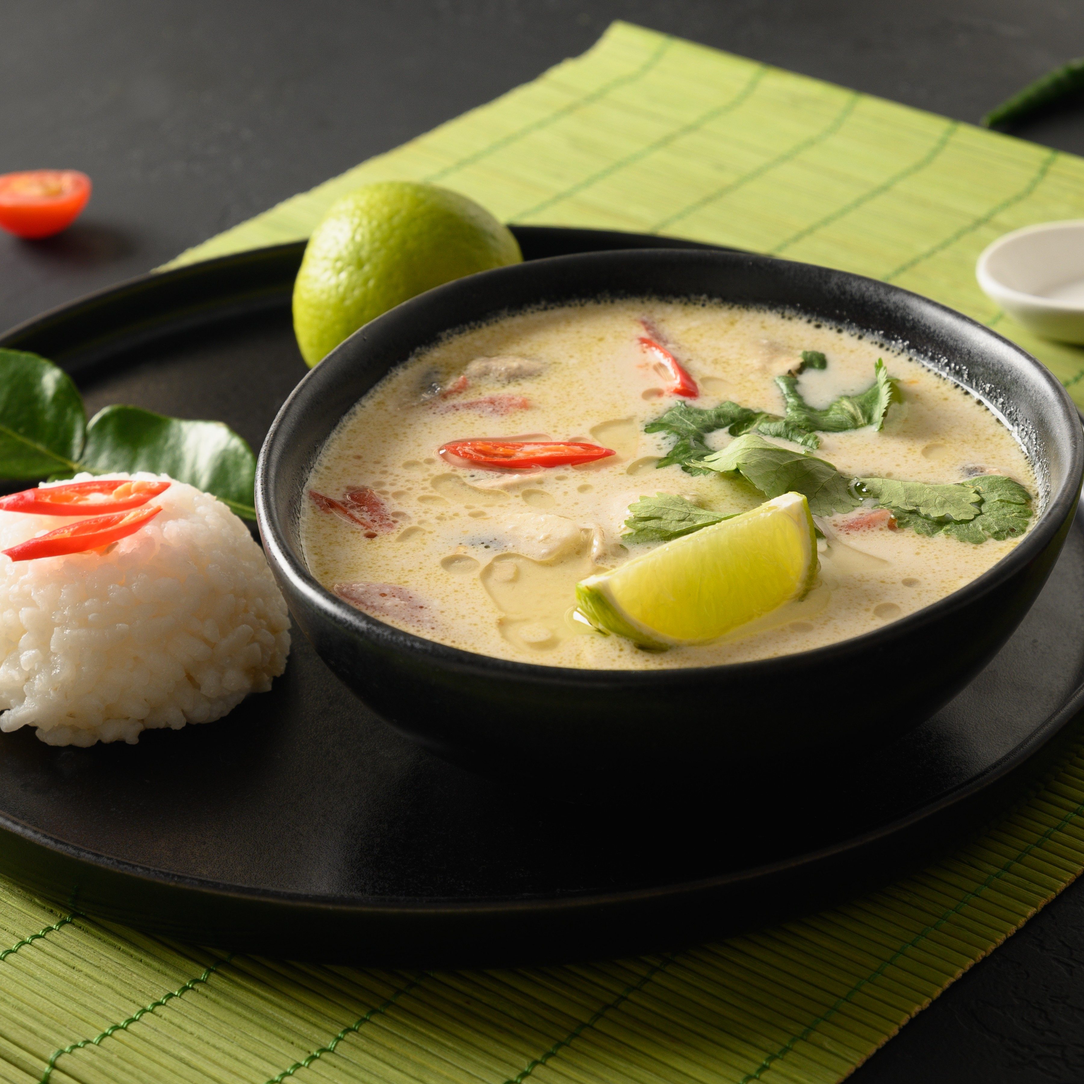 Vegan Tom Kha Chicken.